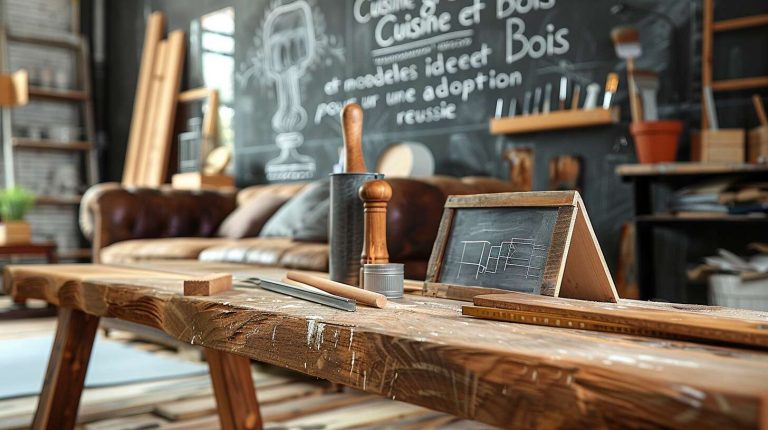 Cuisine grise et bois : modèles et idées déco pour une adoption réussie