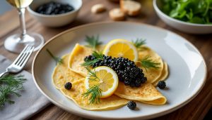 découvrez comment georges blanc sublime les crêpes en les associant au caviar, unissant tradition familiale et haute gastronomie pour une dégustation d’exception.