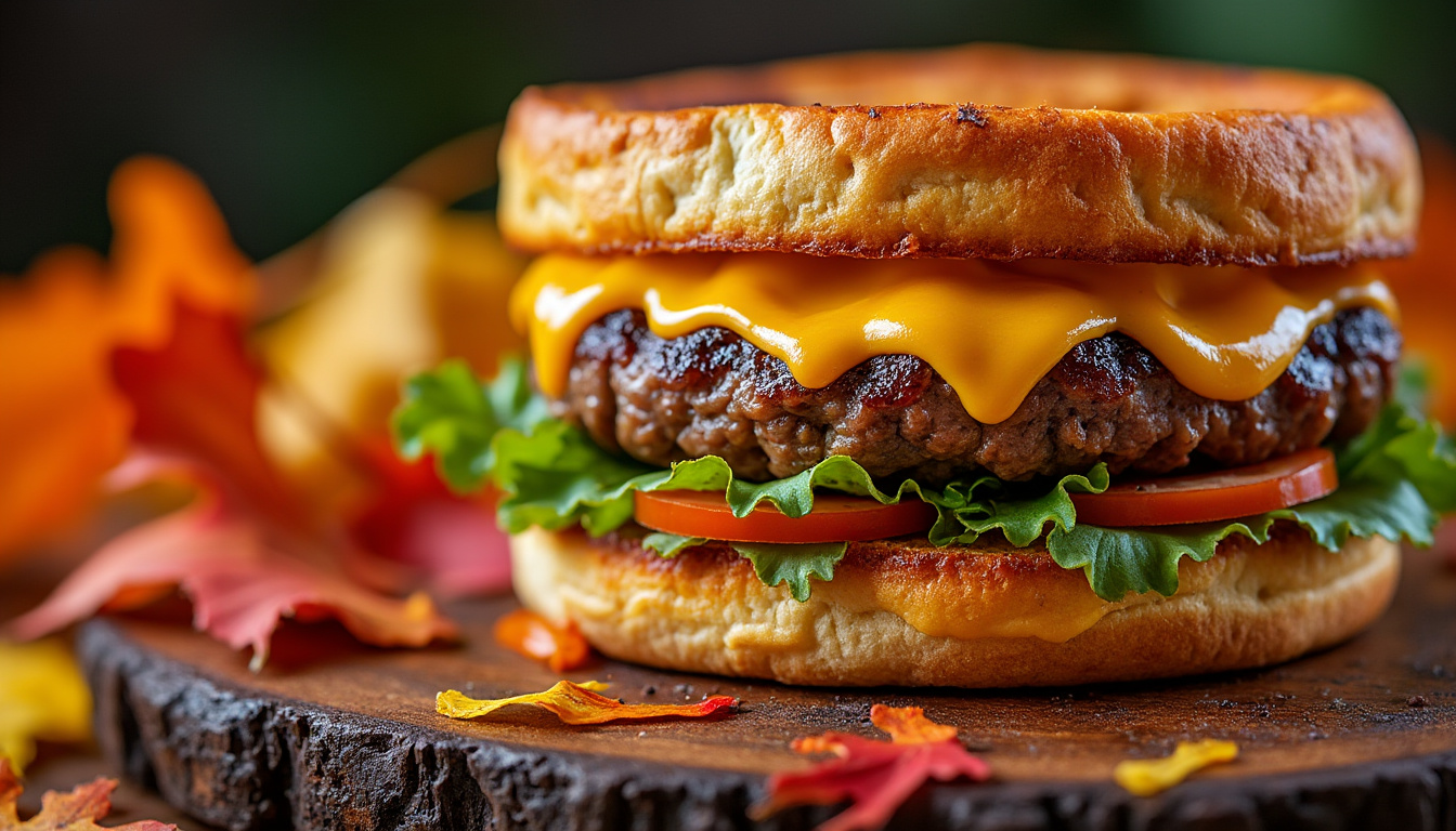 découvrez le burger 'chester' de george motz : une recette gourmande, généreusement garnie de fromage fondant et de saveurs uniques qui raviront les amateurs de burgers authentiques.