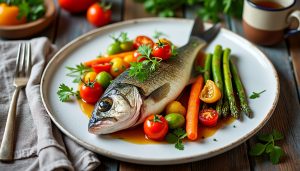 découvrez notre recette irrésistible de bar entier aux tomates cerises : un plat savoureux, facile à préparer, qui ravira vos papilles avec des saveurs fraîches et méditerranéennes. parfait pour épater vos convives !