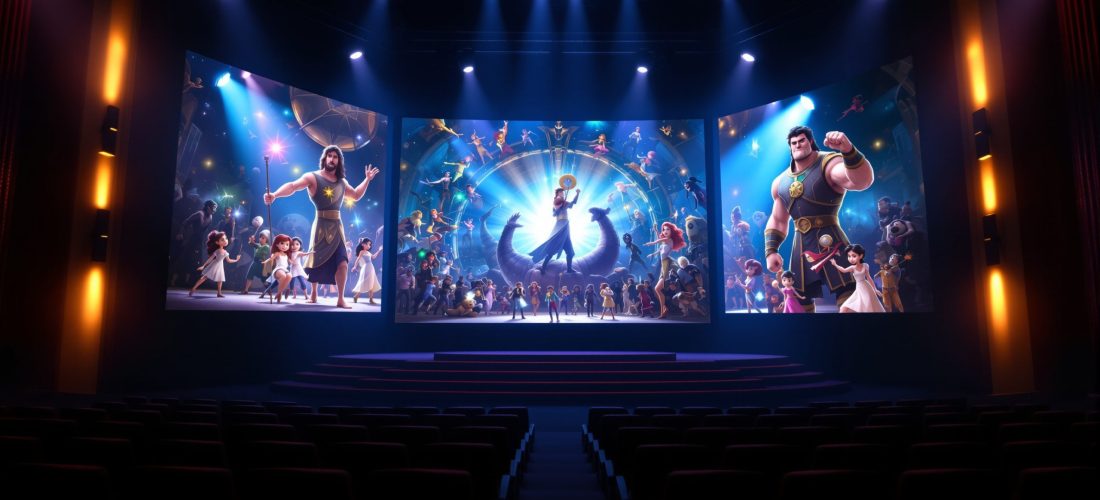 découvrez « david », une comédie musicale animée qui revisite la légende du berger intrépide affrontant goliath avec humour et dynamisme pour toute la famille.