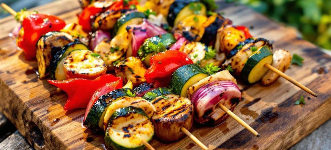 Ces brochettes de légumes marinés font un carton à chaque barbecue (et sont prêtes en 10 min)